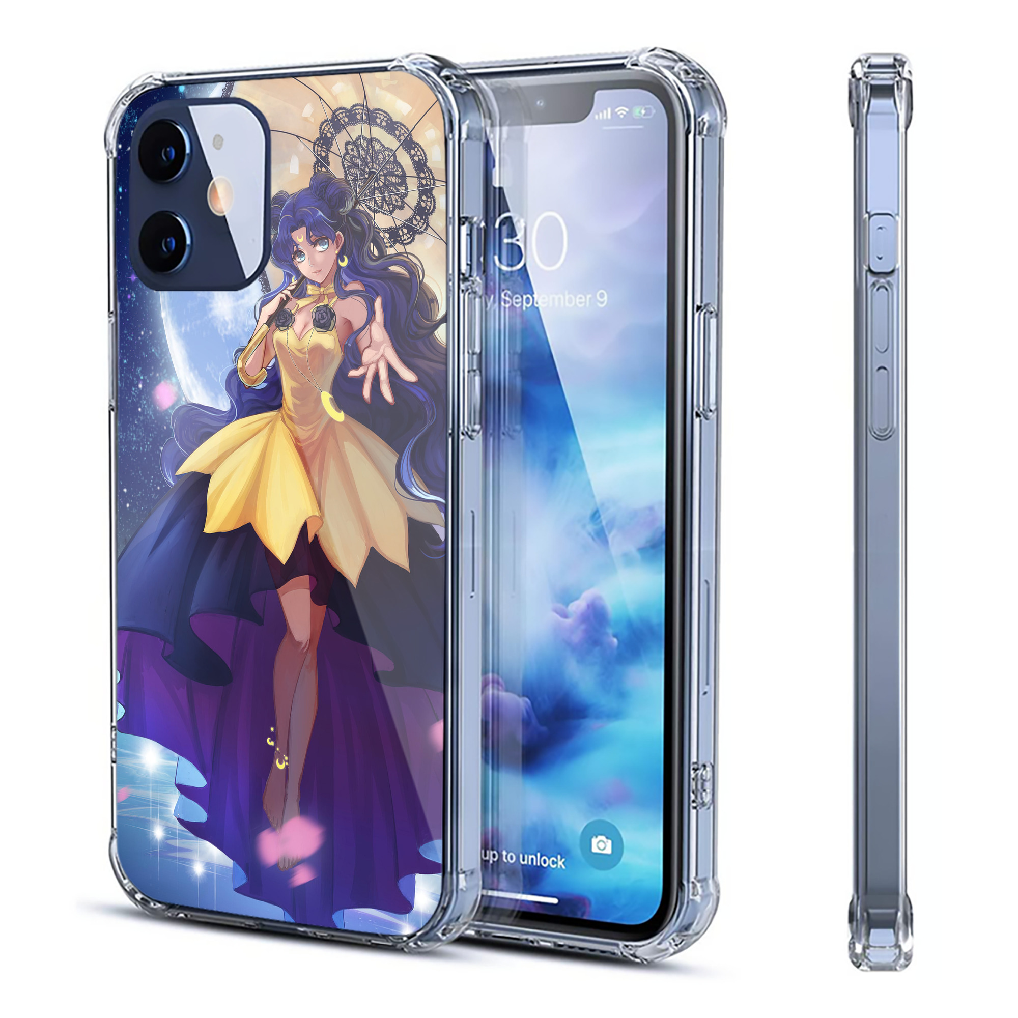 （画像用） 美少女戦士セーラームーン Sailor Moon 【iPhone 12シリーズ対応】透明スマホケース（クリアソフトケース）